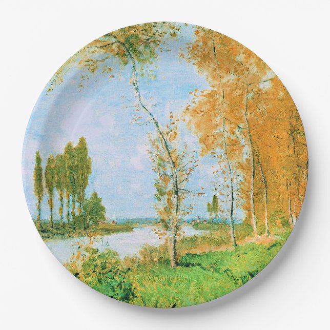 Monet - Der Frühling in Argenteuil, Pappteller (Vorderseite)