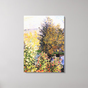 Monet - Der Hoschede-Garten in Montgeron Leinwanddruck