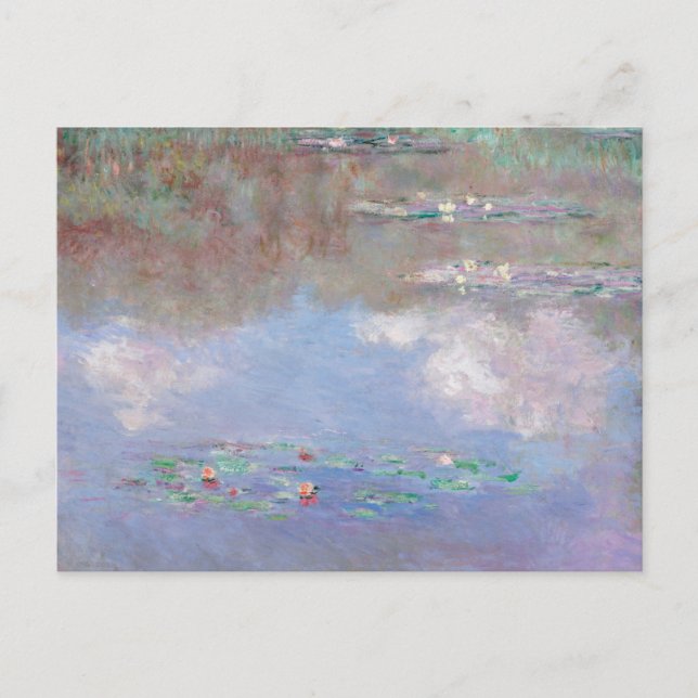 Monet - der Seerosenteich (Wolken), Postkarte (Vorderseite)