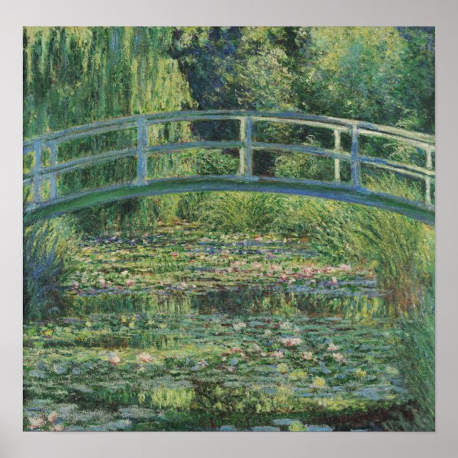 Monet - Der Wasserliliensee Poster (Vorne)