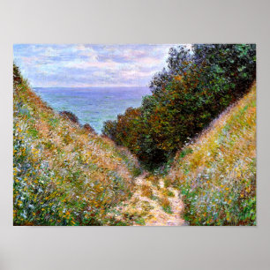 Monet - Der Weg in La Cavee, Pourville Poster