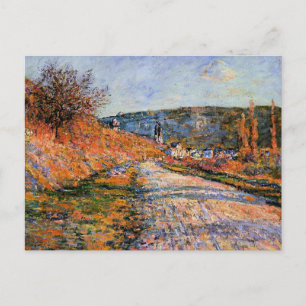 Monet - Der Weg nach Vetheuil Postkarte
