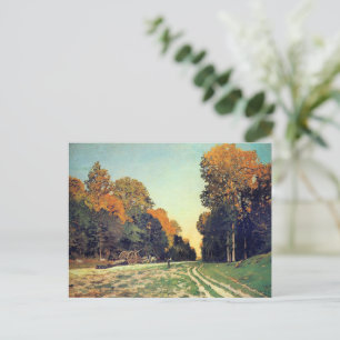 Monet - Der Weg von Chailly nach Fontainebleau Postkarte