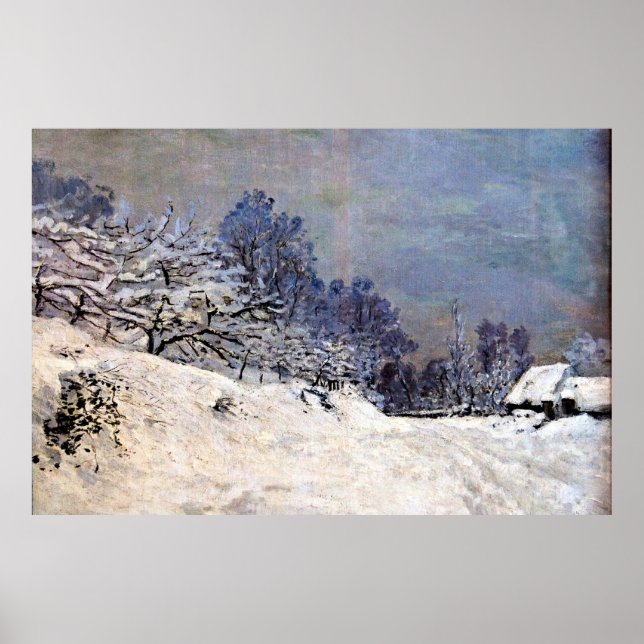 Monet - Der Weg vor der Farm von Saint-Simeon Poster (Vorne)