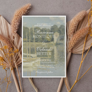 Monet Die Argenteuil-Brücke Fine Art Hochzeit Einladung