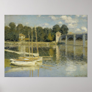 Monet - Die Brücke von Argenteuil Poster