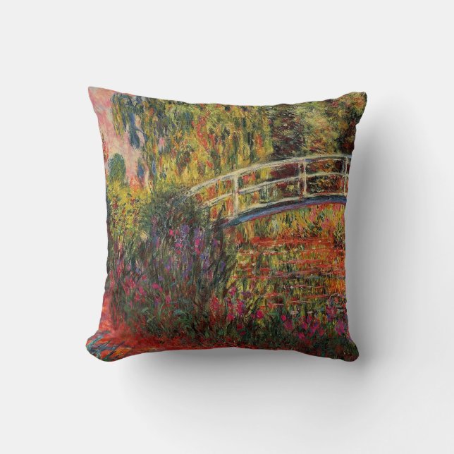 Monet - Die japanische Brücke, Ire Kissen (Vorderseite)