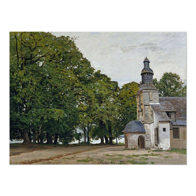 Monet - Die Kapelle Notre Dame de Grace Poster (Vorderseite)