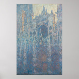 Monet, die Kathedrale Rouen, das Portal Poster