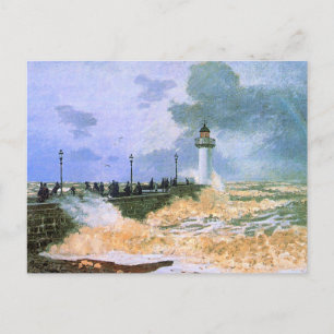 Monet - Die Mole von Le Havre, Postkarte