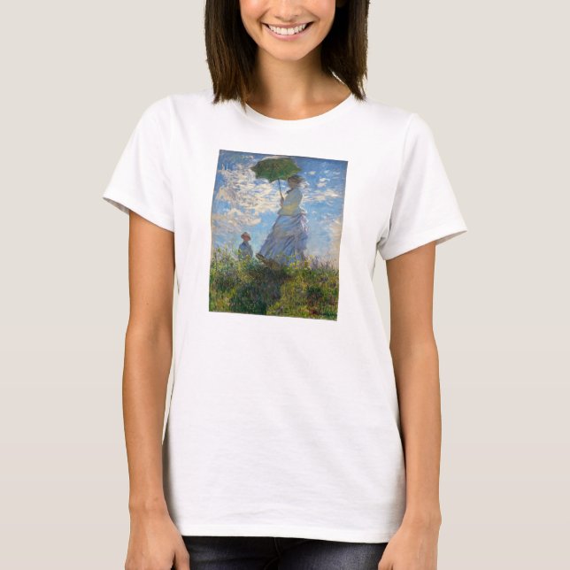 Monet Die Promenade Frau mit Parasol T - Shirt (Vorderseite)