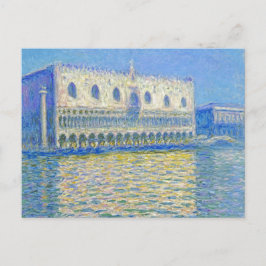 Monet Doges Palast Vintager Impressionismus Postkarte