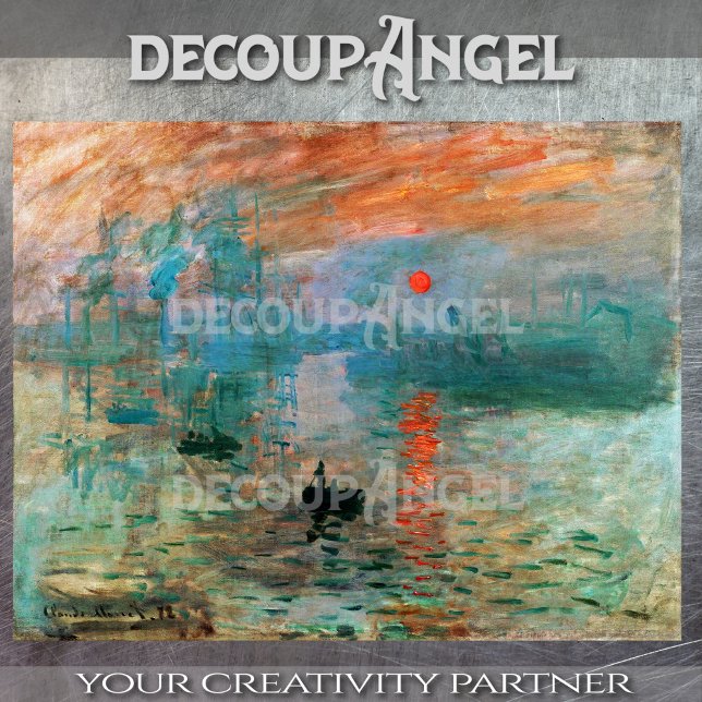 Monet - Eindruck, Sonnenaufgang Seidenpapier (Von Creator hochgeladen)