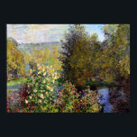 Monet - Eine Ecke des Gartens am Montgeron Poster<br><div class="desc">Claude Monet Gemälde,  Eine Ecke des Gartens in Montgeron,  Poster.</div>