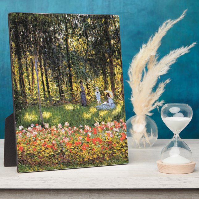 Monet - Familie der Künstler im Garten Fotoplatte (Seite)