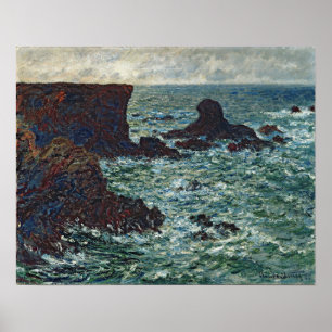 Monet - Felsen in Port Coton The Lion Rock 1886 Poster