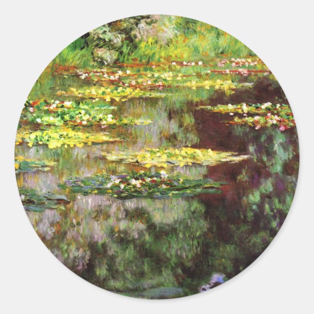 Monet Fine Art, Wasserlilien Stickers (Vorderseite)