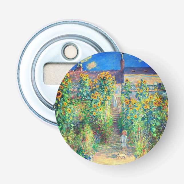 Monet Flower Garden Flaschenöffner (Vorderseite)