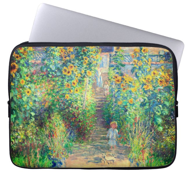 Monet Flower Garden Laptopschutzhülle (Vorderseite)