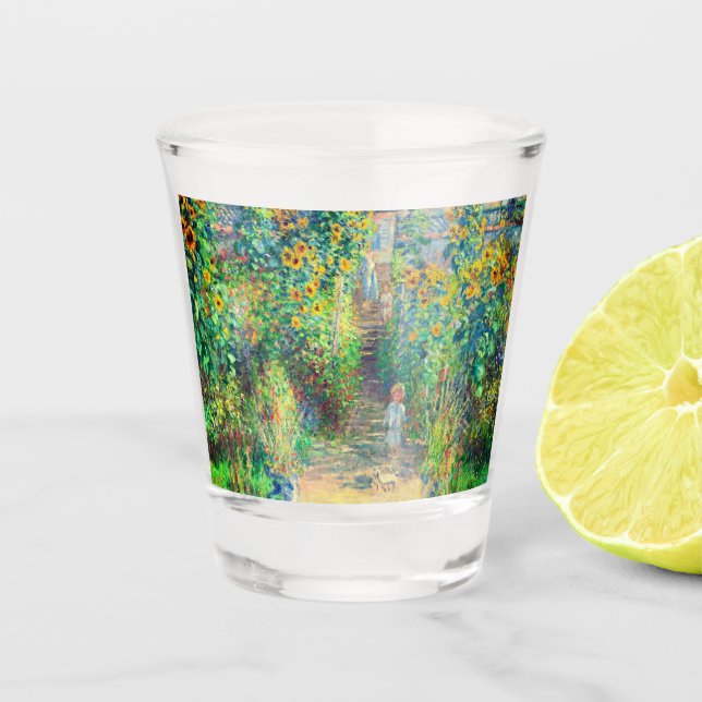 Monet Flower Garden Schnapsglas (Vorderseite)
