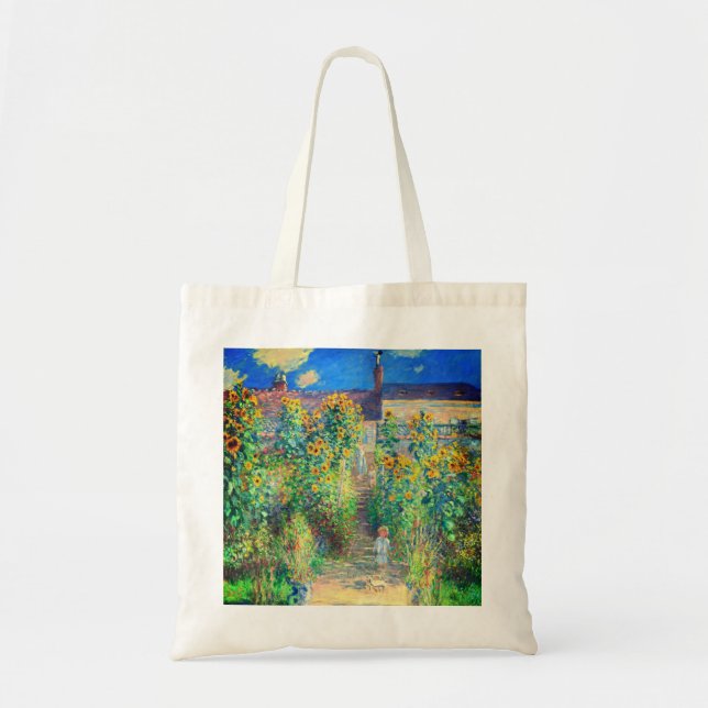 Monet Flower Garden Tragetasche (Vorne)
