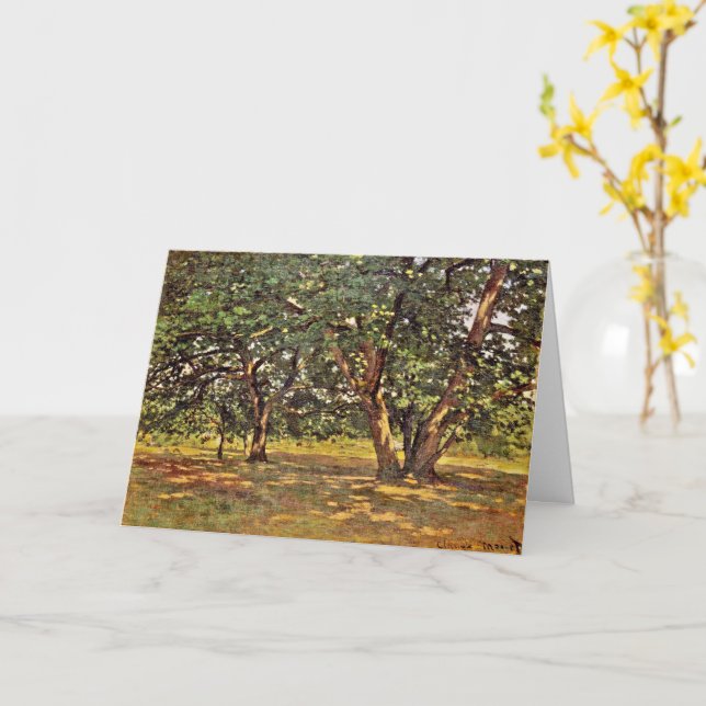 Monet - Fontainebleau Forest Karte (Gelbe Blume)