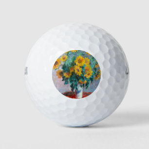 Monet France Bouquet Sunflowers Impressionist Peop Golfball