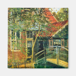 Monet France Impressionist People Little Bridge Pa Magnet