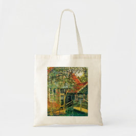 Monet France Impressionist People Little Bridge Pa Tragetasche
