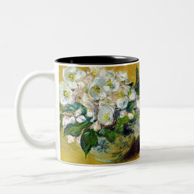 Monet France Impressionisten Weihnachten Zweifarbige Tasse (Links)