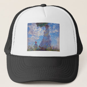 Monet France Impressionistische Menschen Frau mit Truckerkappe