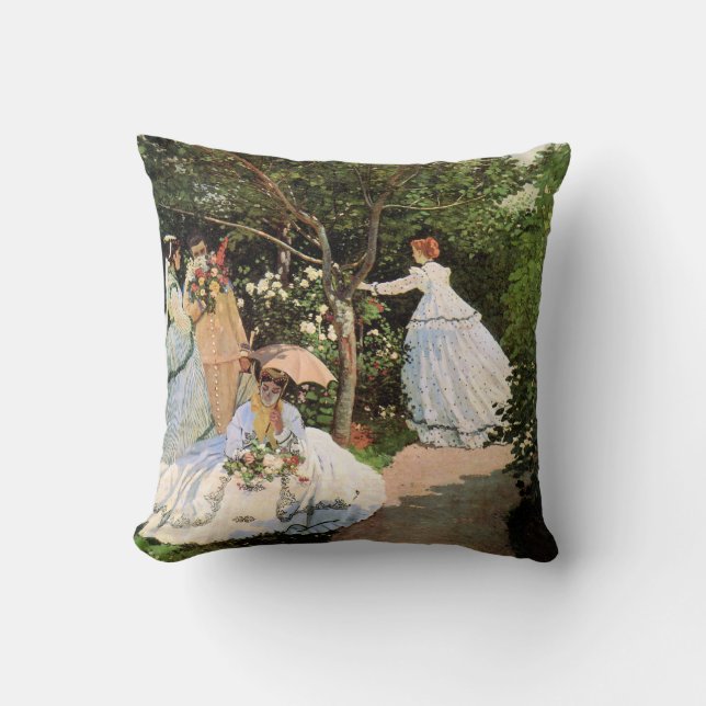 Monet - Frauen im Garten Kissen (Vorderseite)