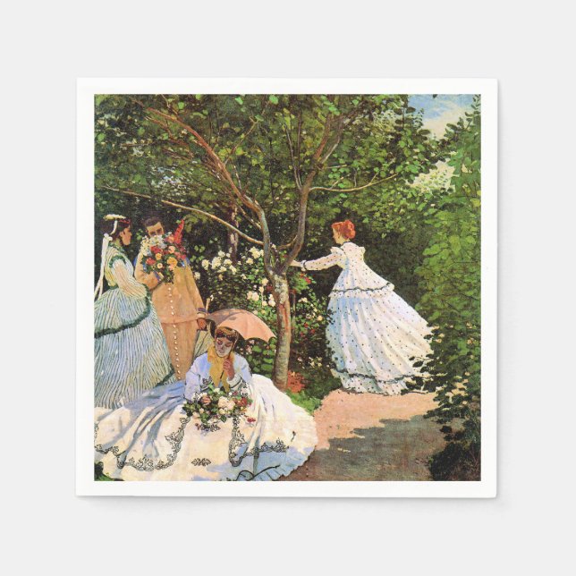 Monet - Frauen im Garten Serviette (Vorderseite)