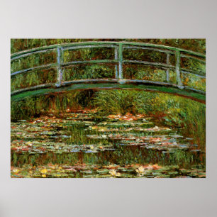 Monet French Japanese Bridge Art Poster