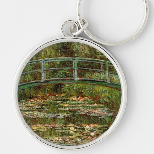 Monet French Japanese Bridge Art Schlüsselanhänger (Vorne)
