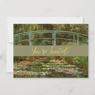 Monet French Japanese Bridge Giverney Einladung