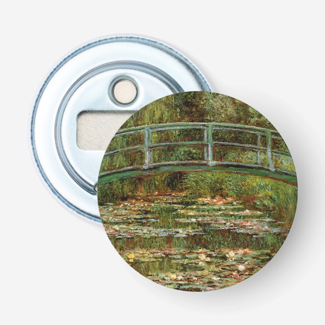 Monet French Japanese Bridge Giverney Flaschenöffner (Vorderseite)