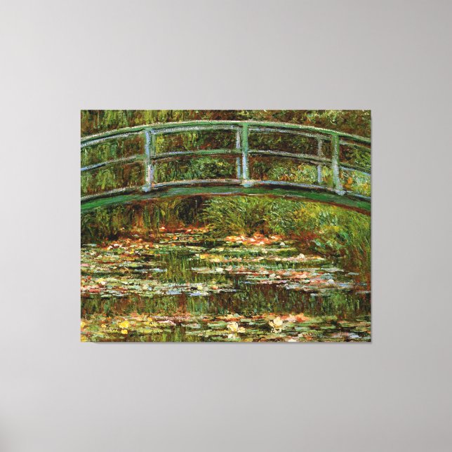 Monet French Japanese Bridge Giverney Leinwanddruck (Vorderseite)