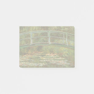 Monet French Japanese Bridge Giverney Post-it Klebezettel