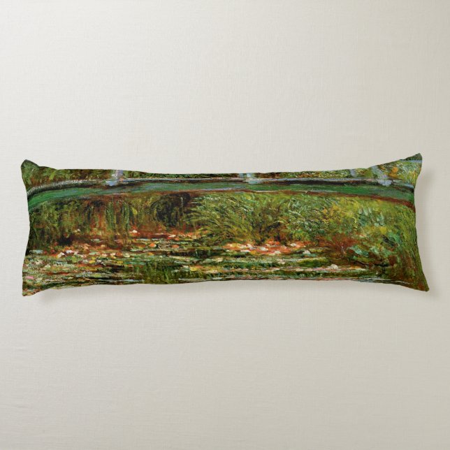 Monet French Japanese Bridge Giverney Seitenschläferkissen (Rückseite)