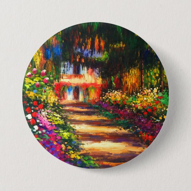 Monet Garden - Giverny Button (Vorderseite)