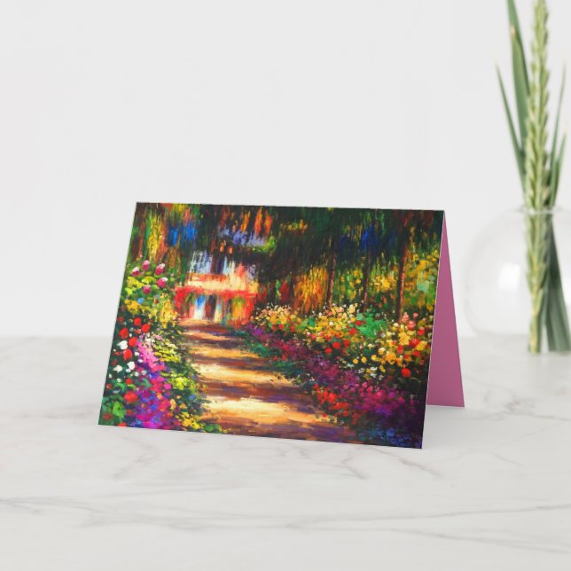 Monet Garden - Giverny Einladung (Vorderseite)