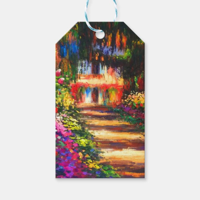 Monet Garden - Giverny Geschenkanhänger (Vorderseite)