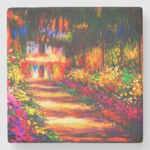 Monet Garden - Giverny Steinuntersetzer