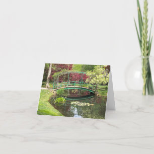 Monet Garden Pond Lily Pad Gibbs Garden Fotografie Dankeskarte