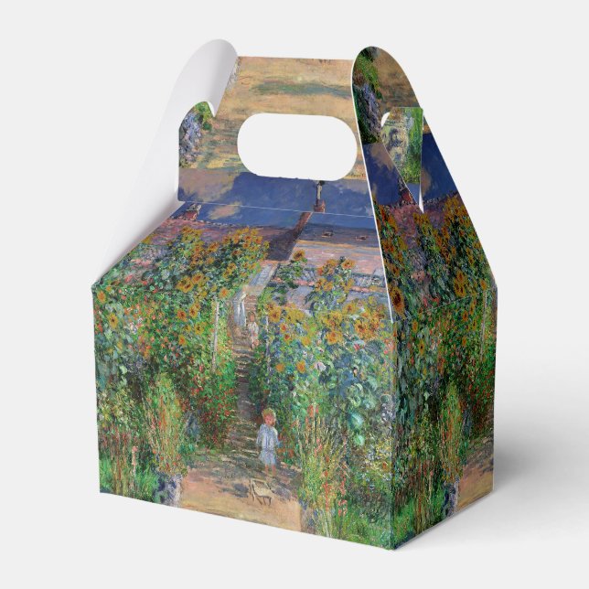 Monet Garden Vetheuil Impressionim Malerei Geschenkschachtel (Vorderseite)