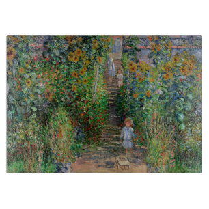 Monet Garden Vetheuil Impressionim Malerei Schneidebrett