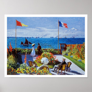 Monet: Garten bei Sainte-Adresse Poster