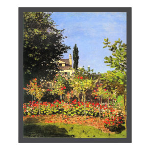 Monet - Garten in Blüte Fotodruck