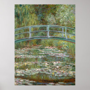 Monet, Garten, klassische Malerei Poster
